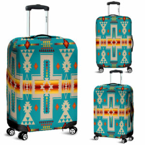 gb nat00062 05 turquoise tribe design native american luggage covers 1