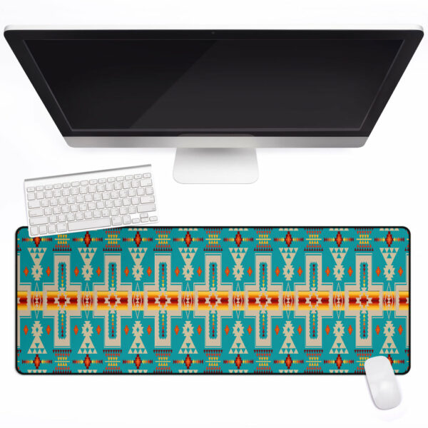 gb nat00062 05 turquoise tribe design native american mouse mat