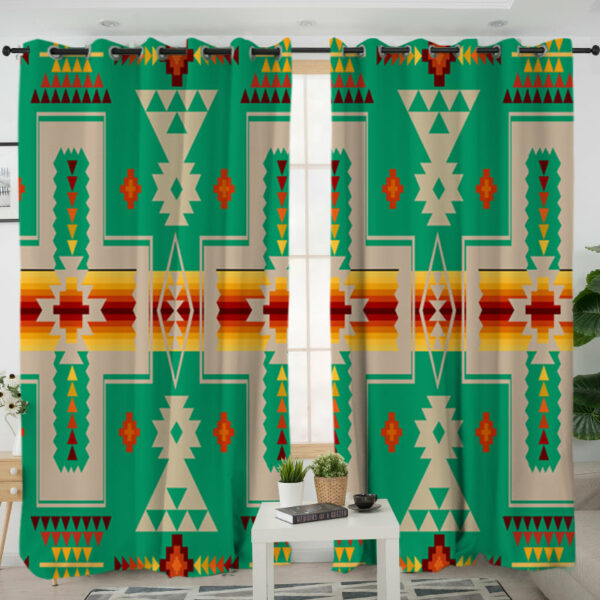 gb nat00062 06 green design native living room curtain