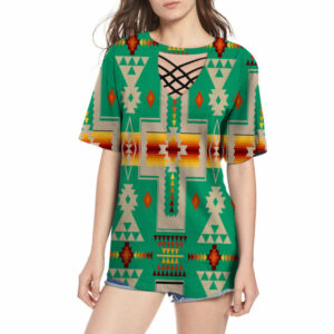 gb nat00062 06 green tribe design native american round neck hollow out tshirt 1