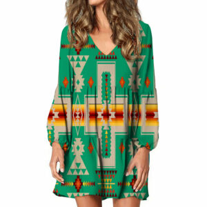 gb nat00062 06 green tribe design native american swing dress