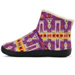 gb nat00062 07 light purple tribe design native american cozy winter boots