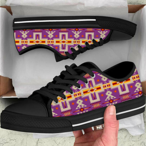 gb nat00062 07 light purple tribe design native american low top canvas shoe