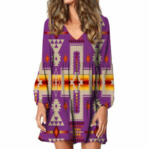 gb nat00062 07 light purple tribe design native american swing dress