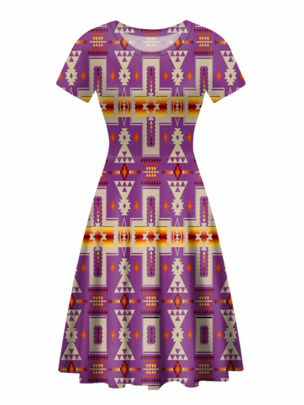 gb nat00062 07 light purple tribe design round neck dress