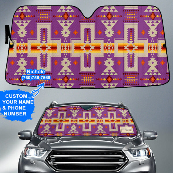 gb nat00062 07 pattern native american custom name auto sun shades