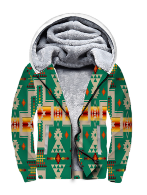 gb nat00062 08 green tribe design 3d fleece hoodie 1