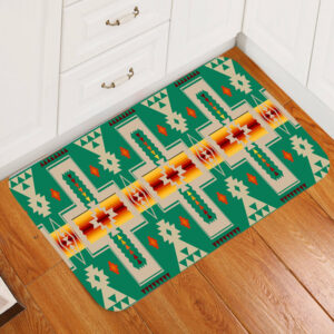 gb nat00062 08 green tribe design native american doormat