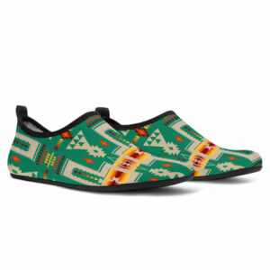 gb nat00062 08 light green tribe design native american aqua shoes 1