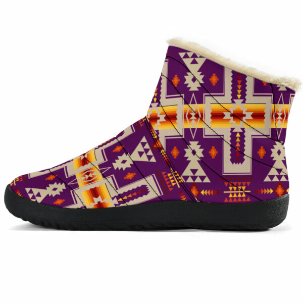 gb nat00062 09 dark purple tribe design native american cozy winter boots