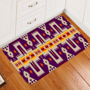 gb nat00062 09 purrple tribe design native american doormat