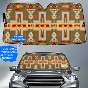 gb nat00062 10 pattern native american custom name auto sun shades