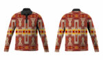 gb nat00062 11 tan tribe design native american polo long sleeve