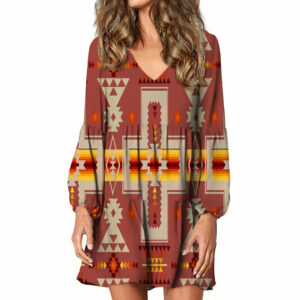 gb nat00062 11 tan tribe design native american swing dress