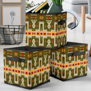 gb nat00062 12 dark green tribe design storage cube 1