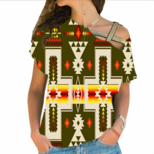 gb nat00062 12 light green tribe design native american cross shoulder shirt 1