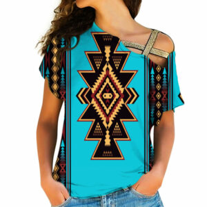 gb nat00064 brown western native american cross shoulder shirt 1