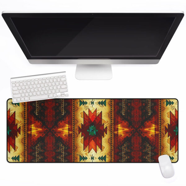 gb nat00068 united tribes brown design native american mouse mat