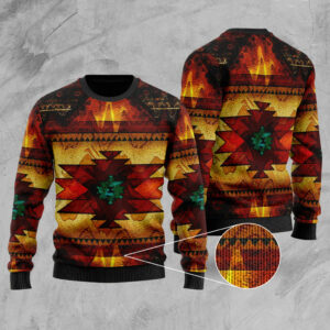 gb nat00068 united tribes brown design native american sweater