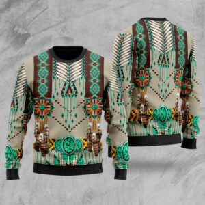 gb nat00069 02 green pattern breastplate sweater