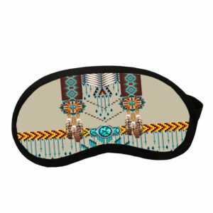 gb nat00069 turquoise blue pattern breastplate native american sleep mask