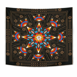 gb nat00070 black geometric native american tapestry 1