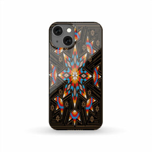 gb nat00070 pcas01 black geometric native american phone case