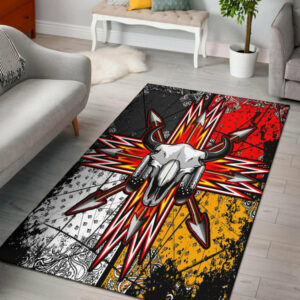 gb nat00074 bison arrow native american pride area rug 1