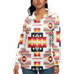 gb nat00075 white tribes pattern 3d long sleeve blouse