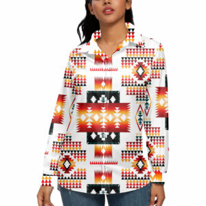 gb nat00075 white tribes pattern 3d long sleeve blouse