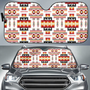 gb nat00075 white tribes pattern native american auto sun shades