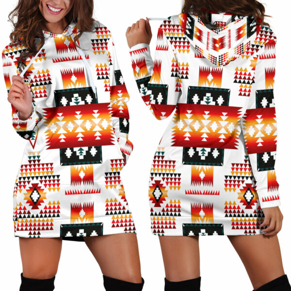 gb nat00075 white tribes pattern native american hoodie dress