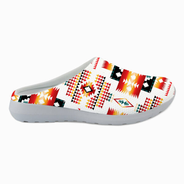 gb nat00075 white tribes pattern native american mesh slippers