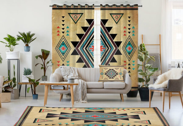 gb nat00076 geometric southwest printed combo living room