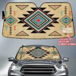 gb nat00076 pattern native american custom name auto sun shades