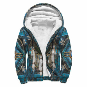 gb nat00083 02 3d barred owl mandala blue native american sherpa hoodie 1