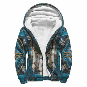 gb nat00083 02 3d barred owl mandala blue native american sherpa hoodie