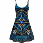 gb nat00083 naumaddic arts blue native american strings dress