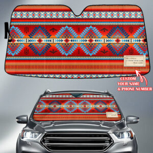 gb nat00087 01 pattern native american custom name auto sun shades