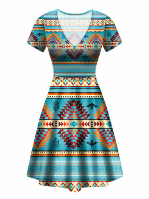 gb nat00087 02 blue thunderbird neck dress 1