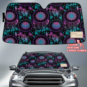 gb nat00088 pattern native american custom name auto sun shades