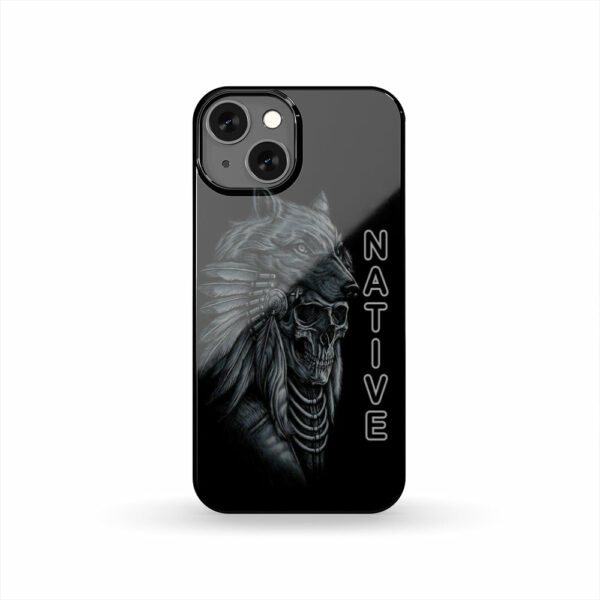 gb nat00089 pcas01 skull chief native american phone case