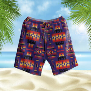 gb nat00090 purple native hawaiian shorts