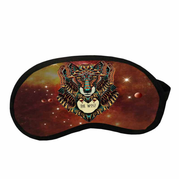 gb nat00093 native american brown wolf sleep mask