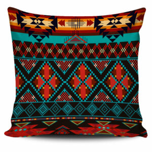 gb nat00112 dark brown red pattern pillow covers