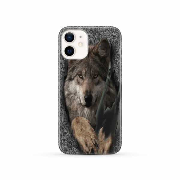 gb nat00115 gray wolf native american phone case