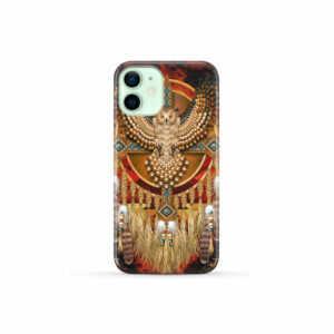gb nat00128 pcas01 owl dreamcatcher native american phone case 1