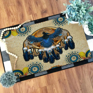 gb nat00131 blue thunderbird native doormat
