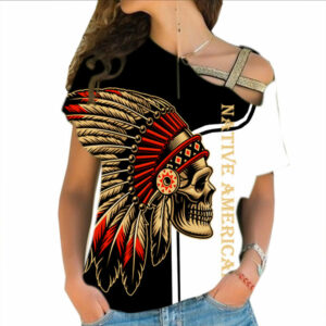 gb nat00132 skull native american cross shoulder shirt 1