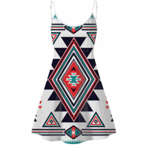 gb nat00146 white geometric native american strings dress 1